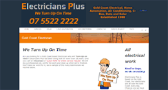 Desktop Screenshot of electriciansplus.com.au